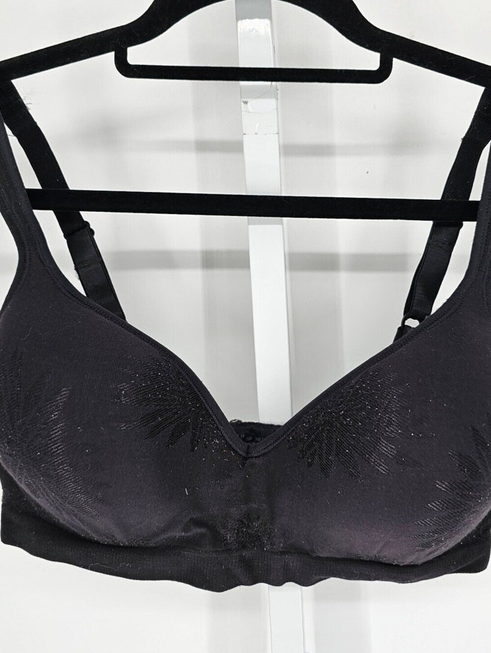 Vintage Bali Womens Sz 36D Lightly Padded T Shirt Bra Black Style 3463